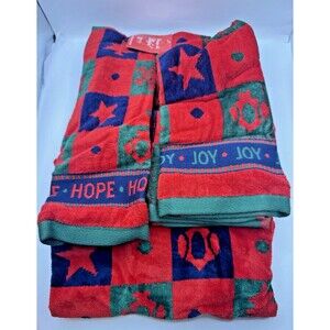 Lot 10 Christmas Hand Towels wash cloths towels Santa Snowman Trees Vintage New